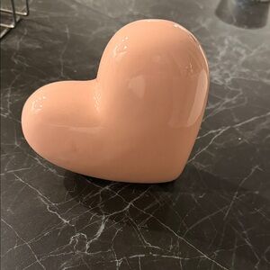 Charming Pink Ceramic Heart Decor